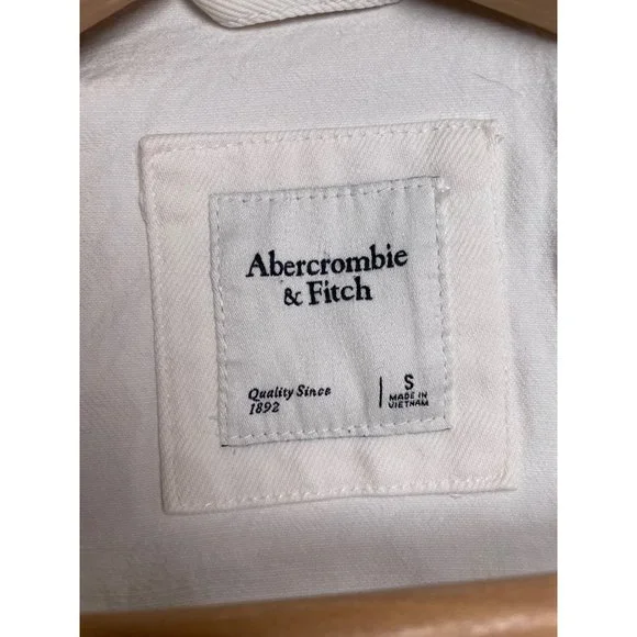 Abercrombie & Fitch White Denim Jacket - Picture 7 of 8